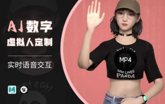 Ai数字人虚拟(智能体)实时语音交互特训营，​自行定制超写实角色AI数字人交互技术-山河网创